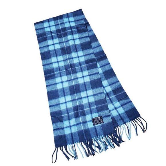 Lochmere 100% Cashmere Scarf Blue Douglas New without Tags - Picture 1 of 5